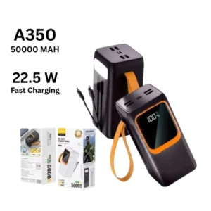 Buy Aspor A350 50,000mah | Fast Charging With Built-in Flashlight Power Bank Online