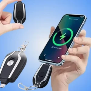 Portable Keychain Charger 1500mAh Ultra-Compact Mini Battery Pack Power Bank